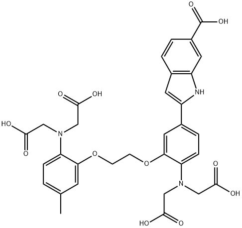 INDO 1 PENTAPOTASSIUM SALT Structure