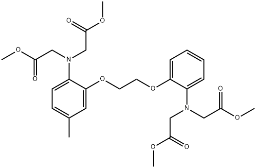 5-Methyl-bis-(2-aminophenoxymethylene)-N,N,NNtetraacetate Methyl Ester Struktur
