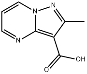 2-甲基-吡唑并[1,5-A]嘧啶-3-羧酸 结构式