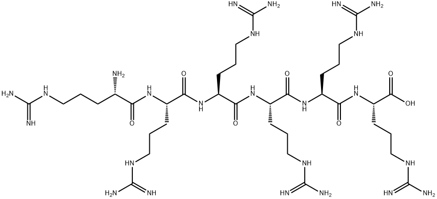 H-ARG-ARG-ARG-ARG-ARG-ARG-OH, 96337-25-6, 结构式