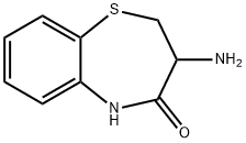 3-AMINO-2,3-DIHYDRO-1,5-BENZOTHIAZEPIN-4(5H)-ONE 结构式