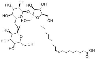 棉子糖油酸酯,96352-58-8,结构式