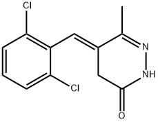 5-((2',6'-dichlorobenzylidene))-6-methyl-(2H,4H)-3-pyridazinone 结构式