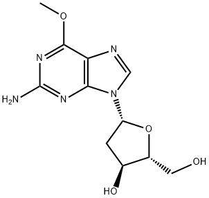 O6-METHYL-2'-DEOXYGUANOSINE,964-21-6,结构式