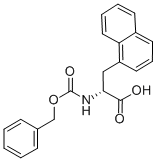Z-3-(1-ナフチル)-D-アラニン 化学構造式