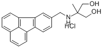1,3-Propanediol, 2-((8-fluoranthenylmethyl)amino)-2-methyl-, hydrochlo ride Structure