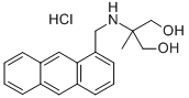 1,3-Propanediol, 2-((1-anthracenylmethyl)amino)-2-methyl-, hydrochlori de Structure