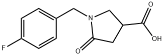 1-(4-氟苄基)-5-氧代吡咯烷-3-羧酸, 96449-68-2, 结构式