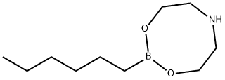 N-HEXYLBORONIC ACID DIETHANOLAMINE ESTER Structure