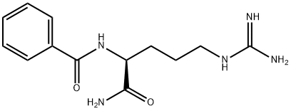 N-α-ベンゾイル-L-アルギニンアミド塩酸塩一水和物 化学構造式