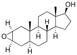 2α,3α-エポキシ-5α-アンドロスタン-17β-オール 化学構造式