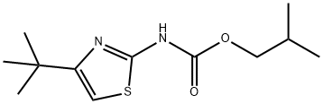 Carbamic  acid,  [4-(1,1-dimethylethyl)-2-thiazolyl]-,  2-methylpropyl  ester  (9CI) Structure