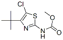 Carbamic  acid,  [5-chloro-4-(1,1-dimethylethyl)-2-thiazolyl]-,  methyl  ester  (9CI) 结构式