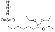 6-AZIDOSULFONYLHEXYLTRIETHOXYSILANE 化学構造式