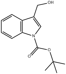 3-HYDROXYMETHYLINDOLE-1-CARBOXYLIC ACID TERT-BUTYL ESTER Struktur