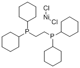 塩化1,2-ビス(ジシクロヘキシルホスフィノ)エタンニッケル(II) 化学構造式