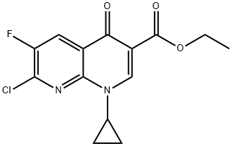 环丙基萘啶羧酸乙酯, 96568-07-9, 结构式