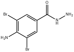 4-AMINO-3,5-DIBROMOBENZENE-1-CARBOHYDRAZIDE Structure