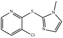 3-Chloro-2-(1-methyl-1H-imidazol-2-ylsulfanyl)-pyridine Struktur