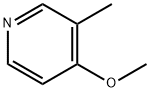4-メトキシ-3-メチルピリジン 化学構造式