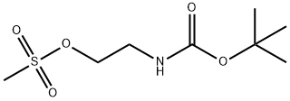 2-({[(2-甲基-2-丙基)氧基]羰基}氨基)乙基甲烷磺酸酯, 96628-67-0, 结构式