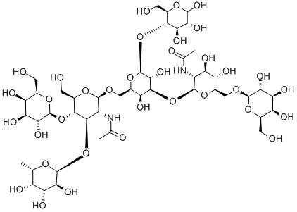 FUCOSYLLACTO-N-HEXAOSE III FROM HUMAN Struktur