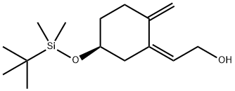 2-[5-(tert-Butyl-dimethyl-silanyloxy)-2-methylene-cyclohexylidene]-ethanol Structure