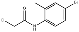 N-(4-溴-2-甲基苯基)-2-氯乙酰胺 结构式