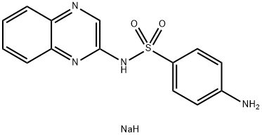 磺胺喹噁啉钠, 967-80-6, 结构式