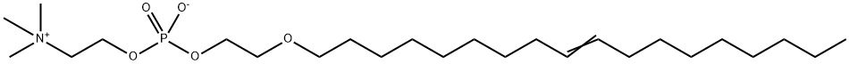 オレイルオキシエチルホスホコリン 化学構造式