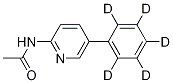 N-ACETYL-2-AMINO-5-PHENYL-D5-PYRIDINE Struktur