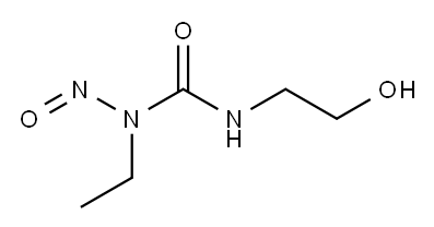 1-nitroso-1-ethyl-3-(2-hydroxyethyl)urea Struktur