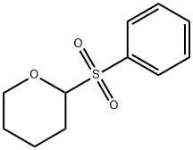 2-(フェニルスルホニル)テトラヒドロ-2H-ピラン 化学構造式
