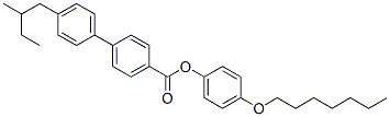 4'-(2-Methylbutyl)-1,1'-biphenyl-4-carboxylic acid 4-heptyloxyphenyl ester Structure