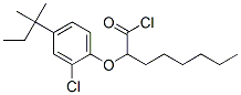 2-(2-Chloro-4-tert-pentylphenoxy)octanoyl chloride 结构式