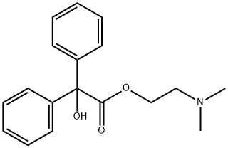 2-(dimethylamino)ethyl phenylglycolate, 968-46-7, 结构式