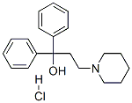 alpha,alpha-diphenylpiperidine-1-propanol hydrochloride Struktur