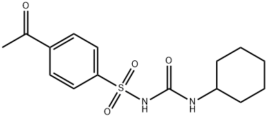 醋磺环已脲, 968-81-0, 结构式