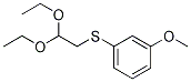 Benzene, 1-[(2,2-diethoxyethyl)thio]-3-Methoxy- Structure