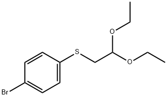 1-BROMO-4-(2,2-DIETHOXY-ETHYLSULFANYL)-BENZENE Struktur