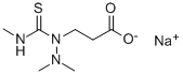 Sodium 3-(2,2-dimethyl-1-methylthiocarbamoylhydrazino)propionate Struktur