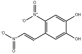1,2-Benzenediol, 4-nitro-5-[(1E)-2-nitroethenyl]- Structure
