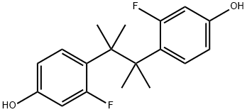 2,3-bis(2-fluoro-4-hydroxyphenyl)-2,3-dimethylbutane Structure