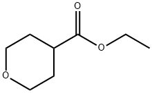 テトラヒドロ-2H-ピラン-4-カルボン酸エチル 化学構造式