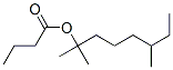 1,1,5-trimethylheptyl butyrate  Struktur