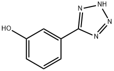 3-(1H-テトラゾール-5-イル)フェノール 化学構造式