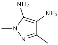 1,3-Dimethyl-1H-pyrazole-4,5-diamine Structure