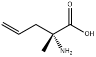 (S)-2-氨基-2-甲基-4-戊烯酸 结构式
