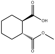 (1R,2R)-2-(Methoxycarbonyl)cyclohexanecarboxylic acid Structure