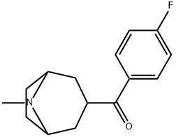 3-(4-fluorobenzoyl)tropane 化学構造式